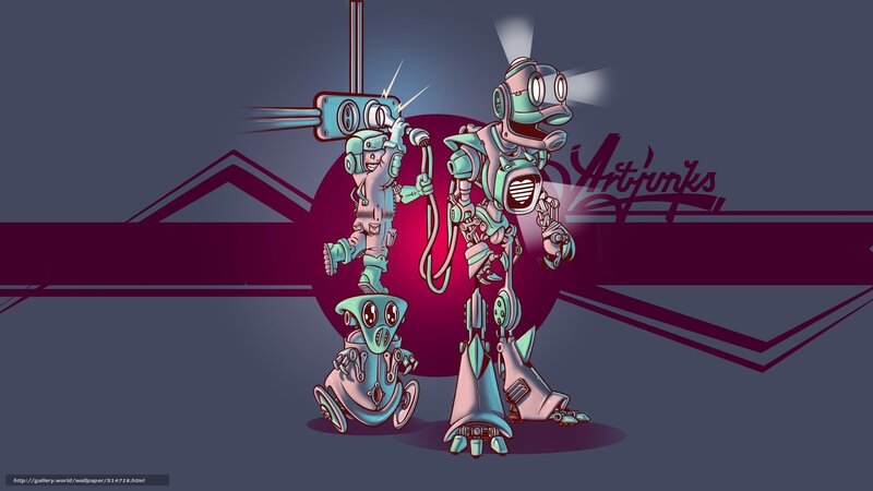 robot characters illustration