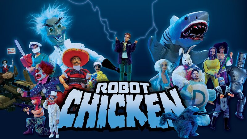 Robot Chicken cast collage