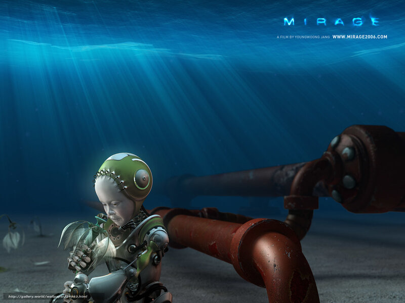 robot child underwater