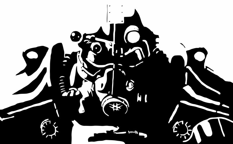 robot cockpit illustration