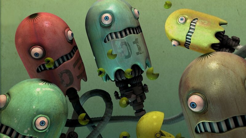 Robot Creatures Eating