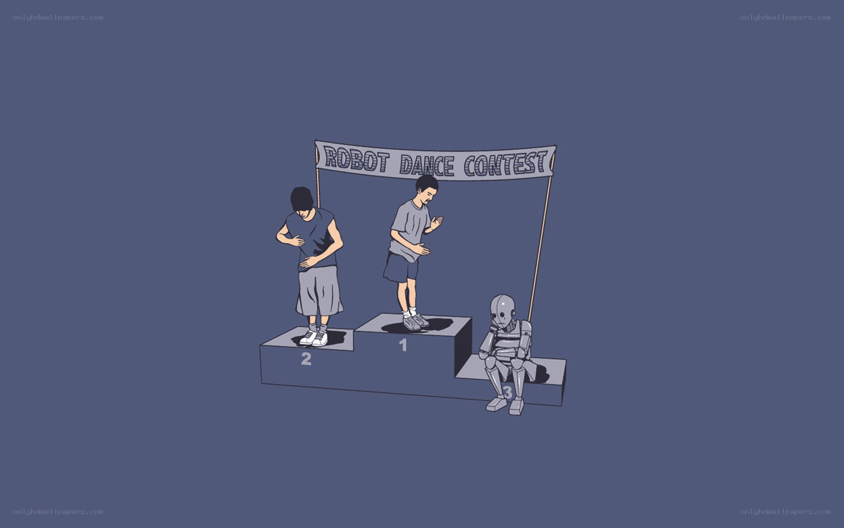 Robot Dance Contest Podium