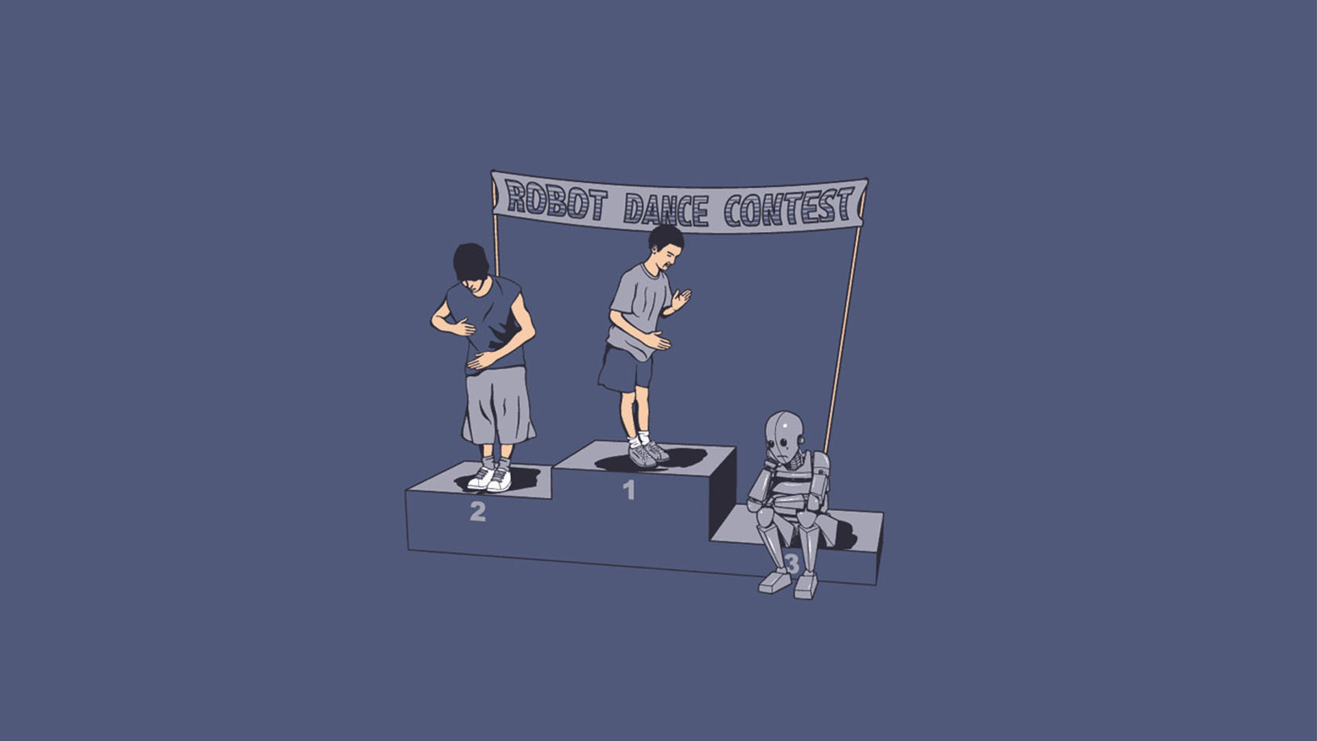 Robot Dance Contest Podium