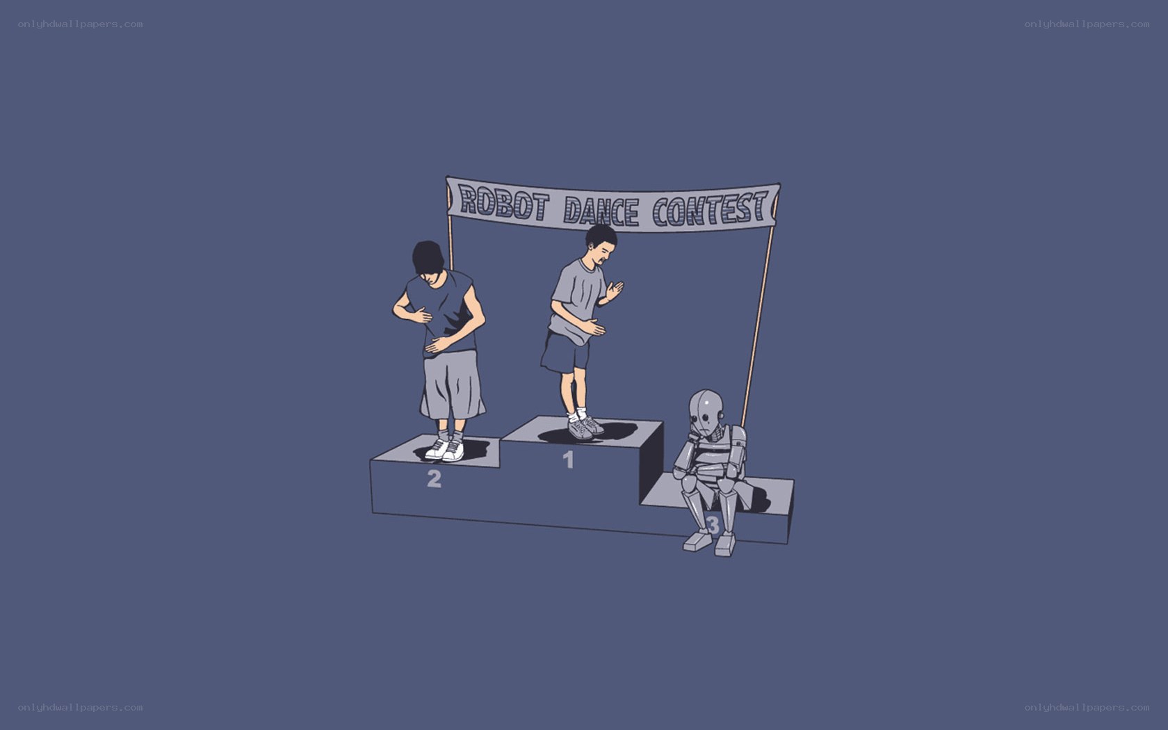 Robot Dance Contest Podium