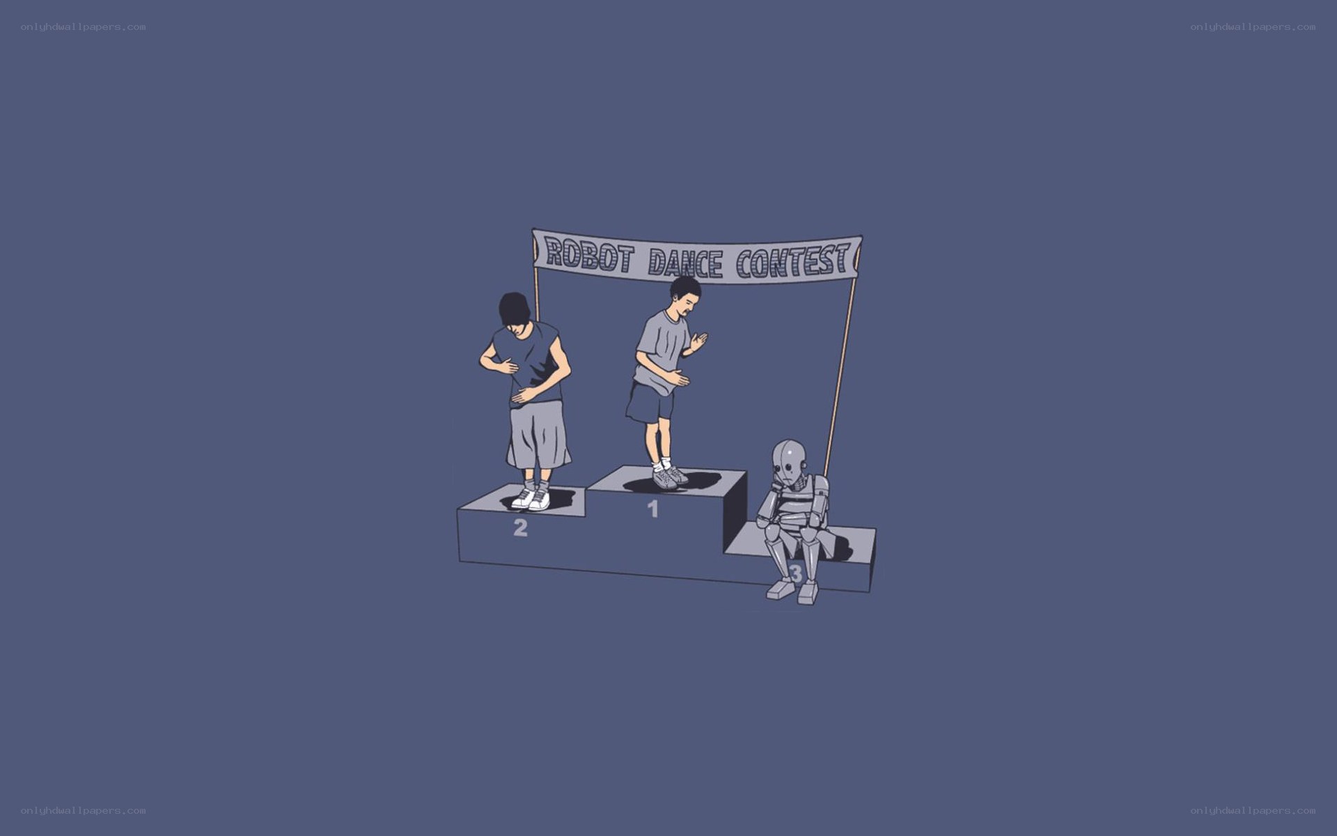 Robot Dance Contest Podium