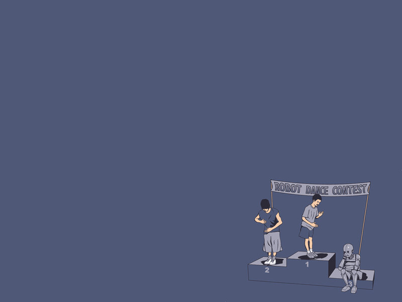 Robot dance contest winners