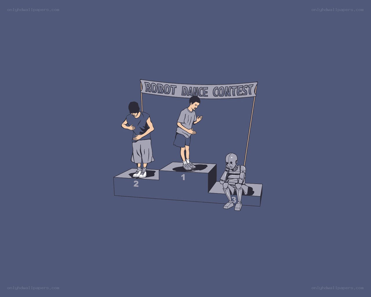 Robot dance contest winners