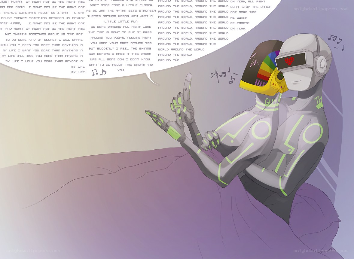 robot dancing with lyrics