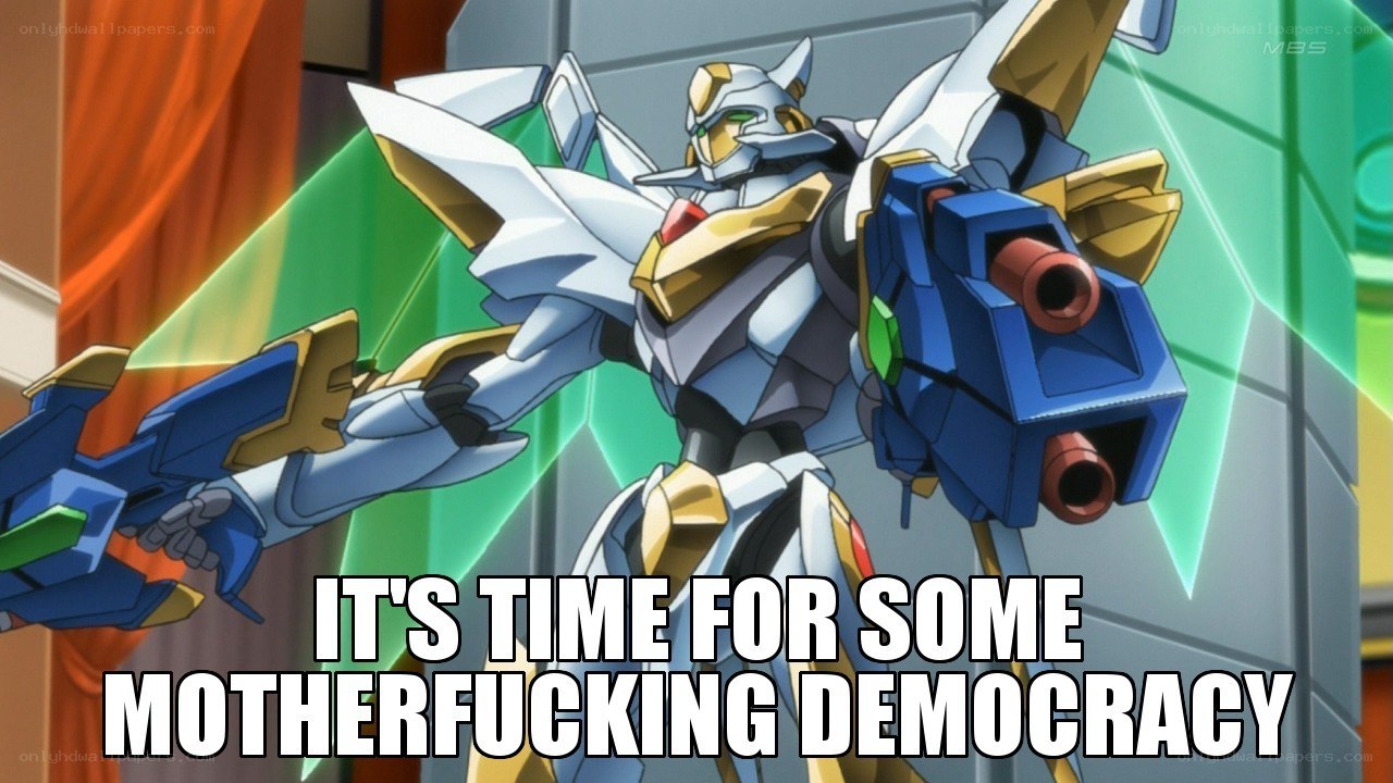 robot declares democracy