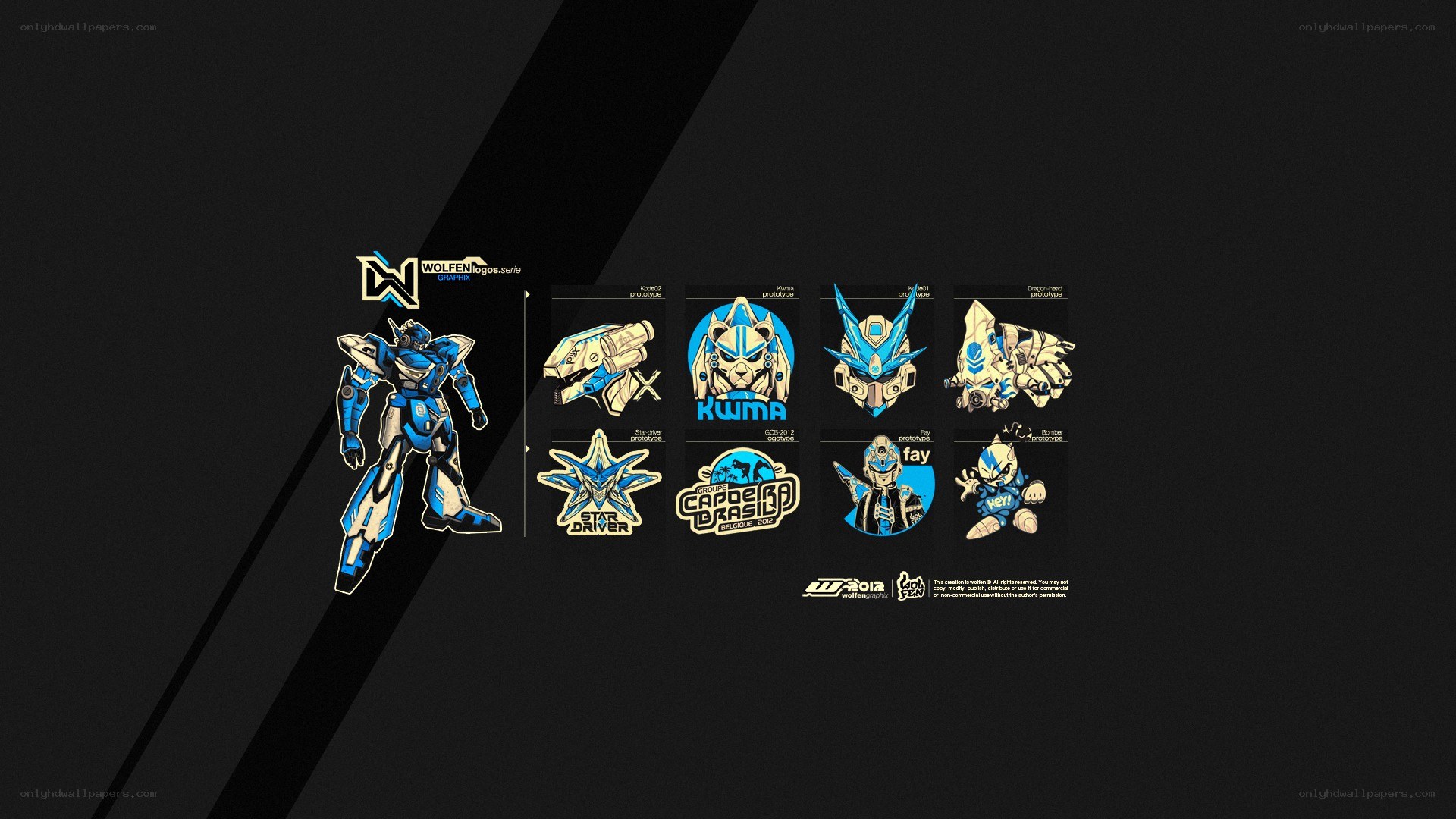 Robot design concepts and logos