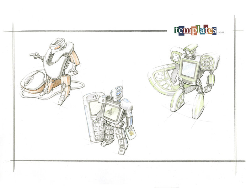 robot design sketches