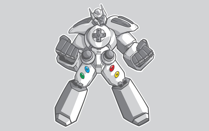 Robot Designed as Game Controller — Gray