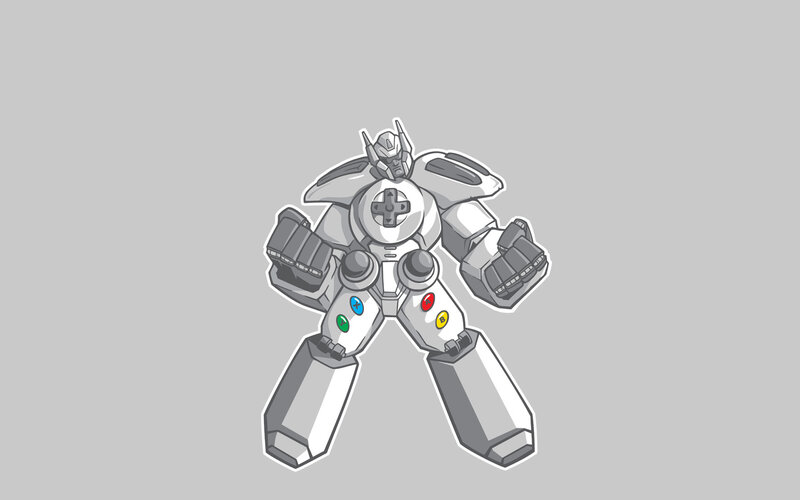 robot designed as game controller
