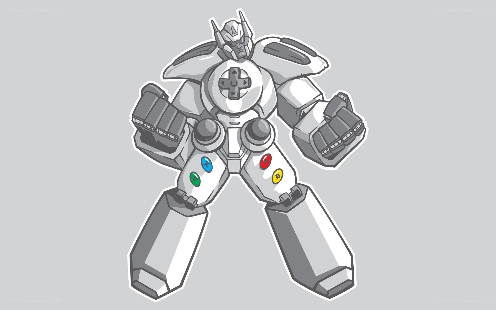 robot designed like a game controller