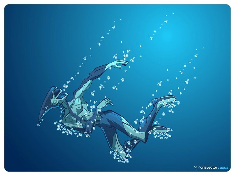 robot diver underwater