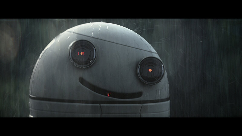 Robot Droid in Rain