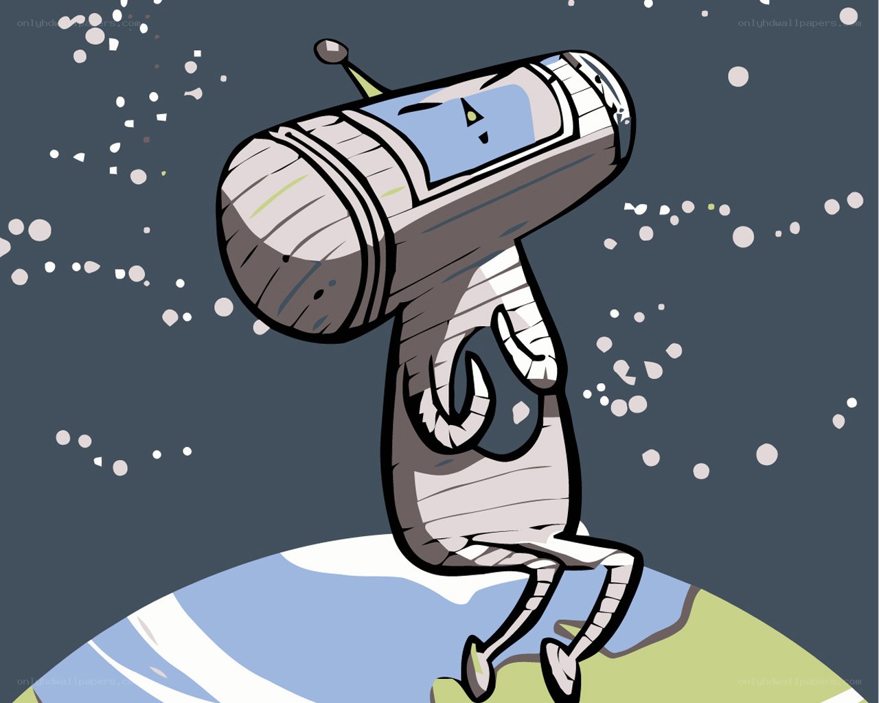 robot exploring a planet