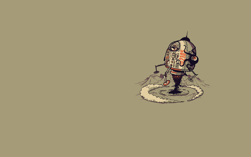 robot exploring alien planet