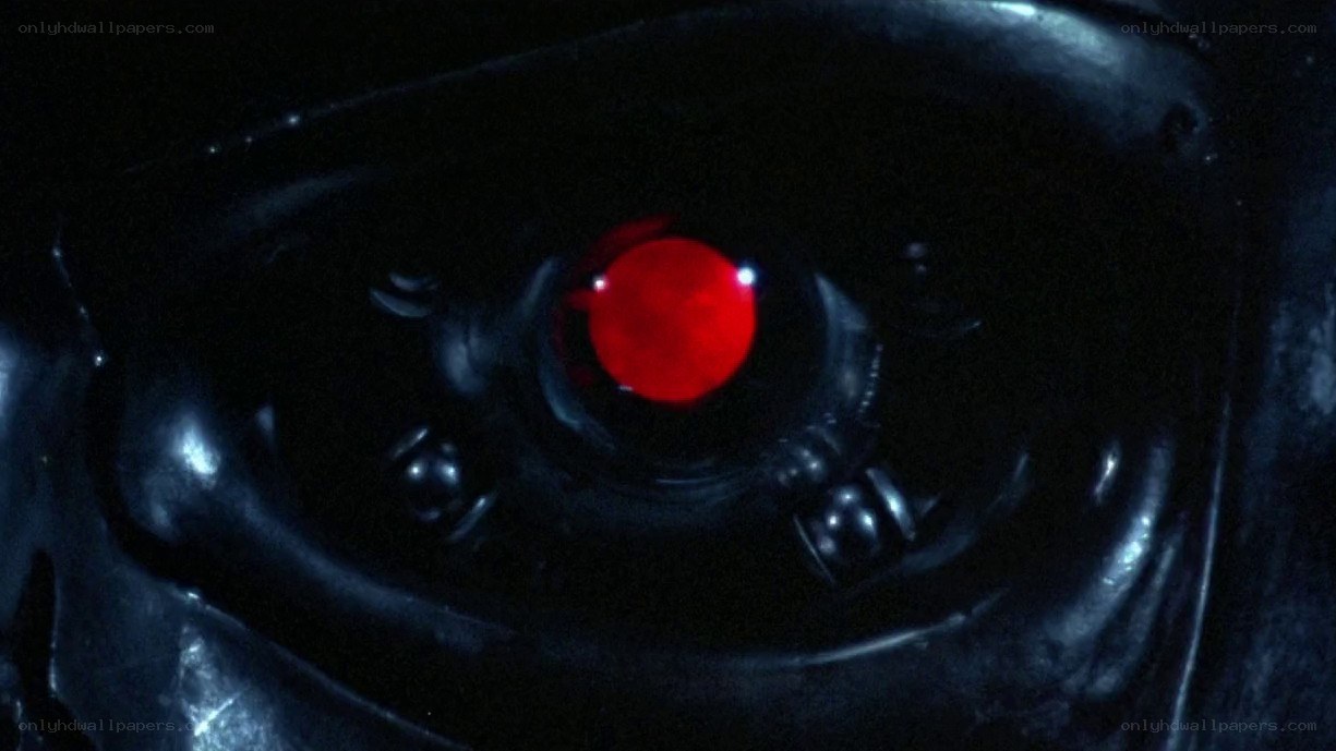 robot eye close-up