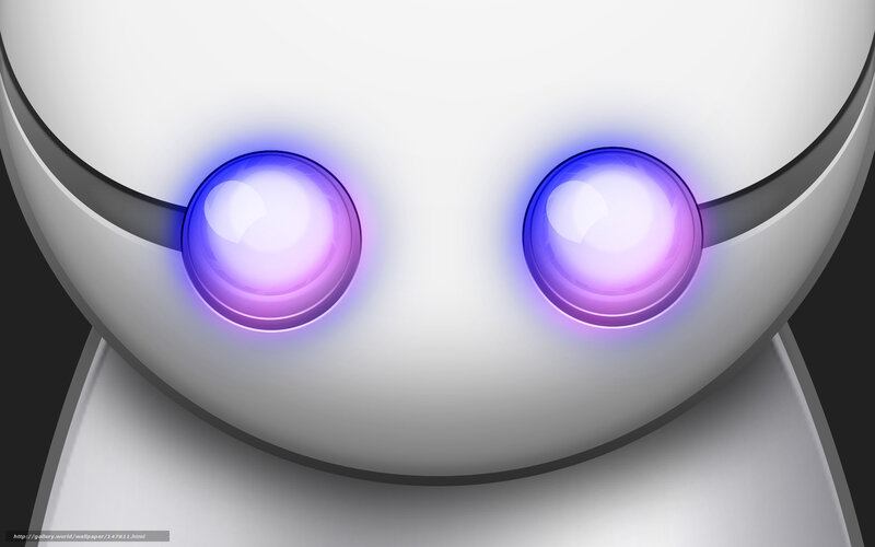 robot eyes close-up