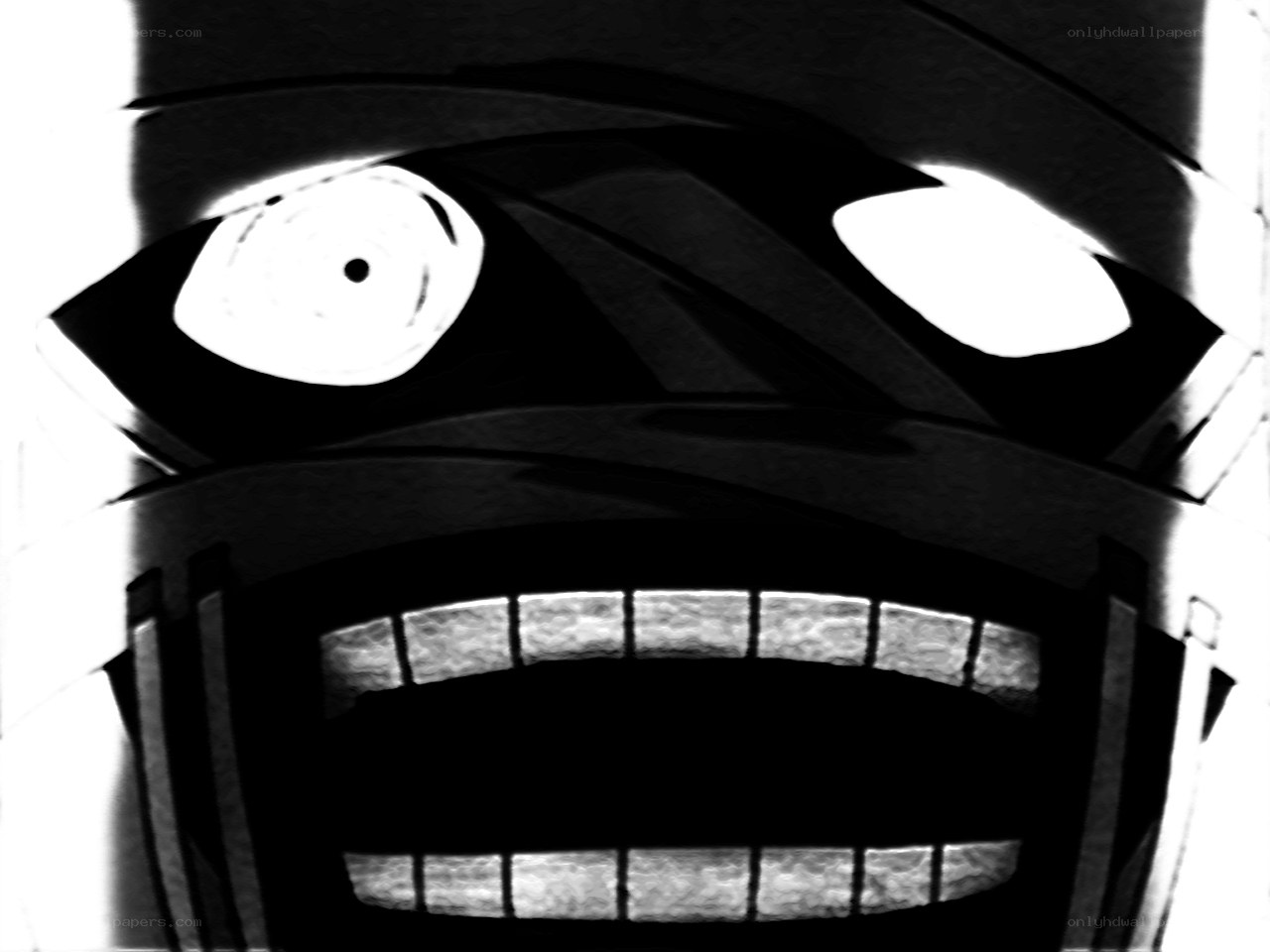 robot face with glowing eyes