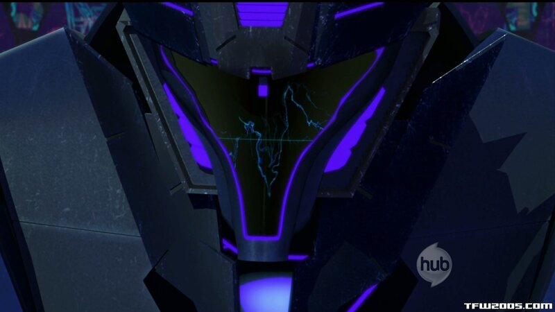 Robot Face with Glowing Lights