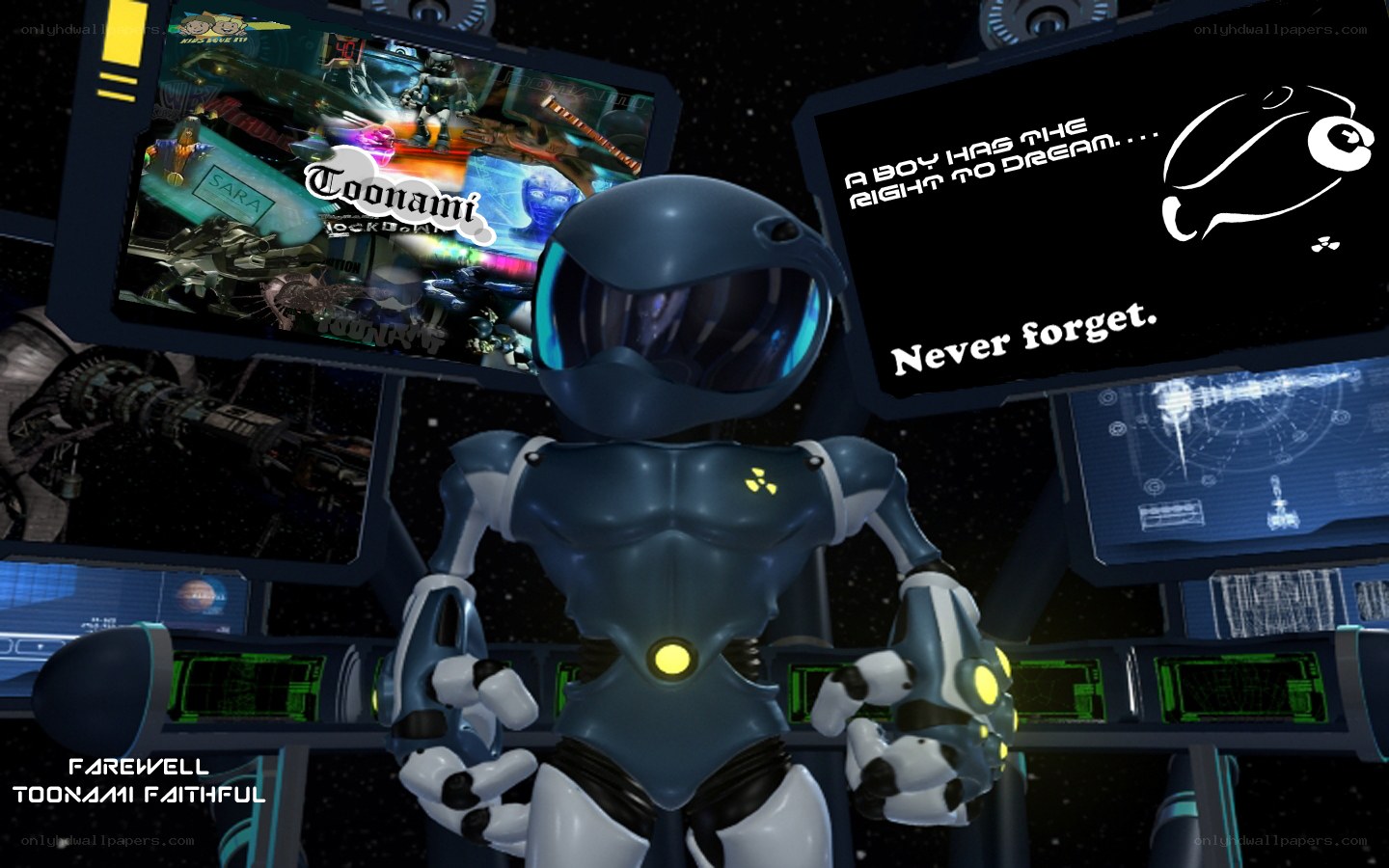 Robot farewell to Toonami