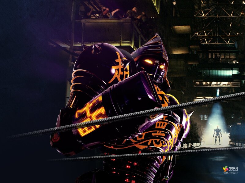 Robot fighter in a ring