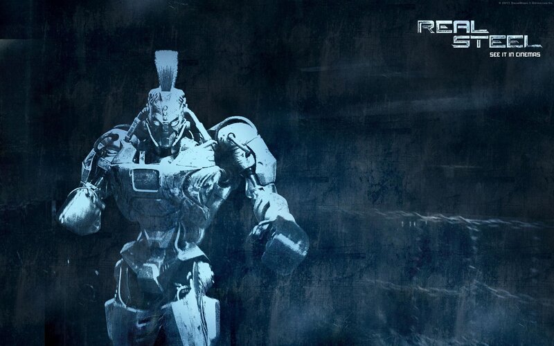 Robot Fighter in Arena — Blue
