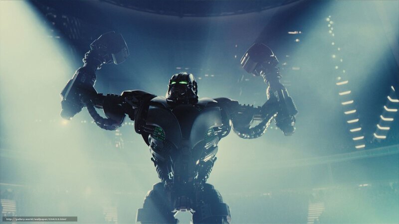 robot fighter in arena