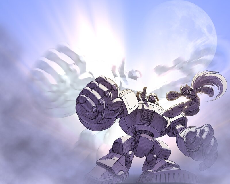 Robot Fighting Character