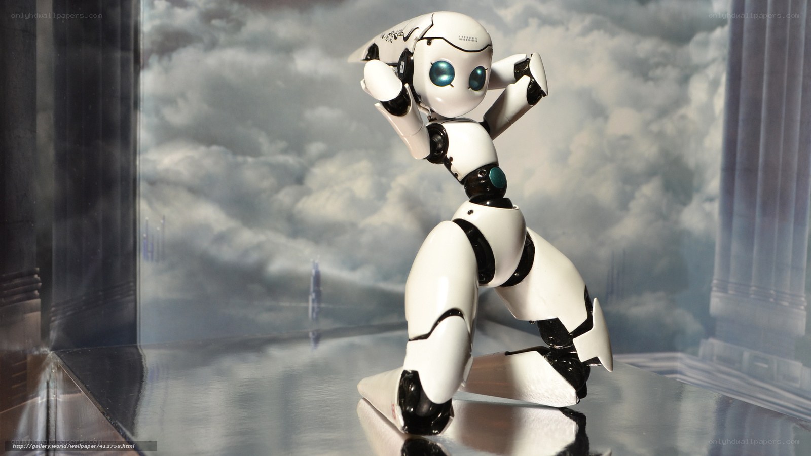 robot figurine in dynamic pose