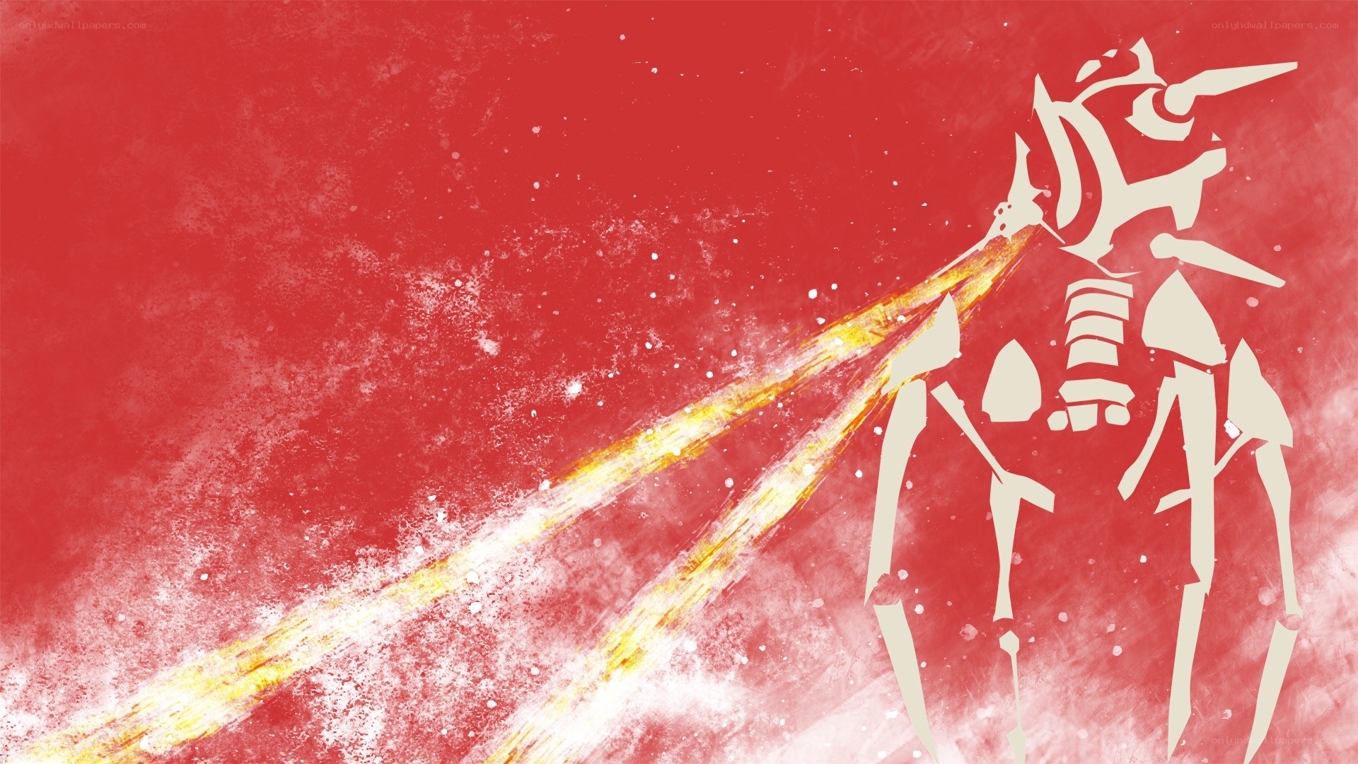 robot firing energy beam