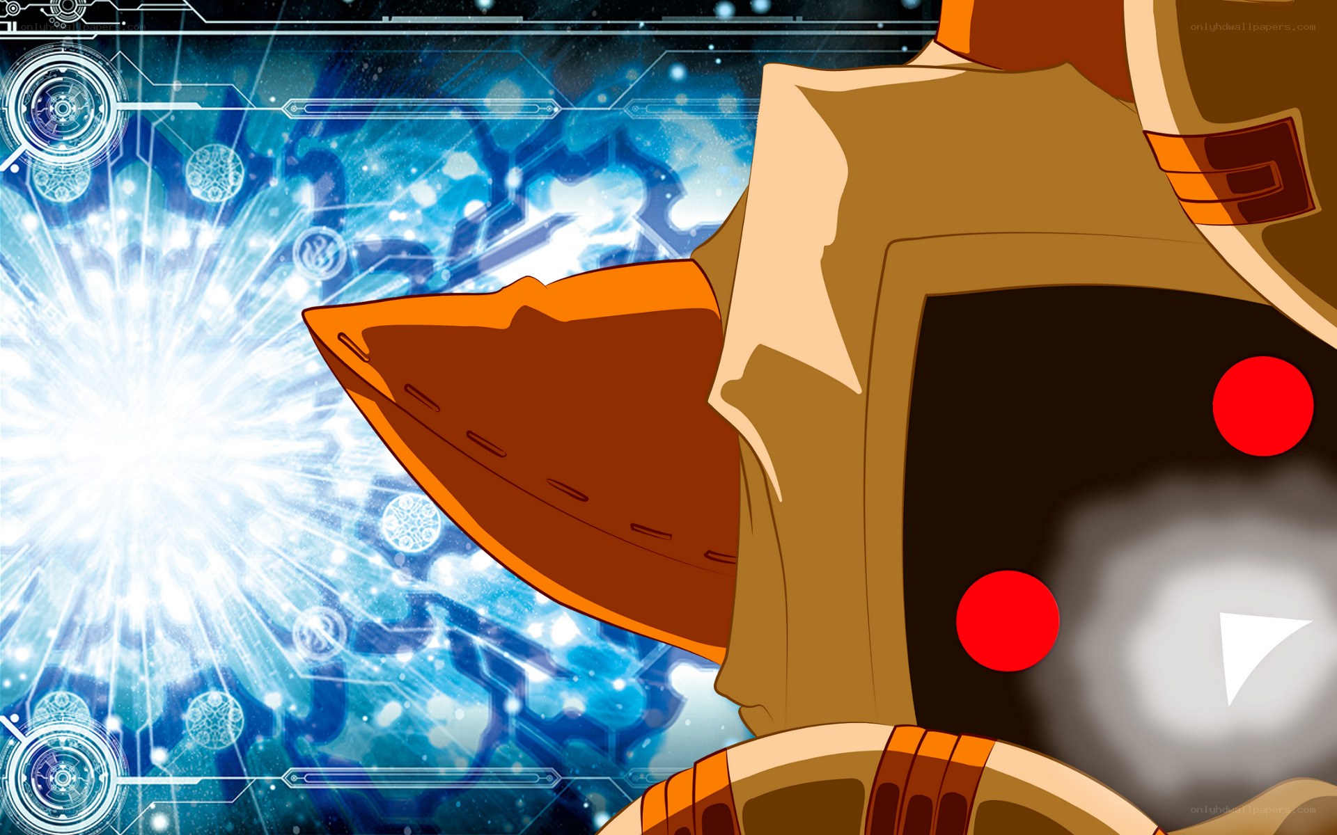 robot firing energy blast