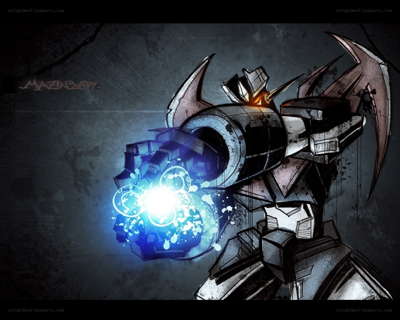 robot firing energy blast
