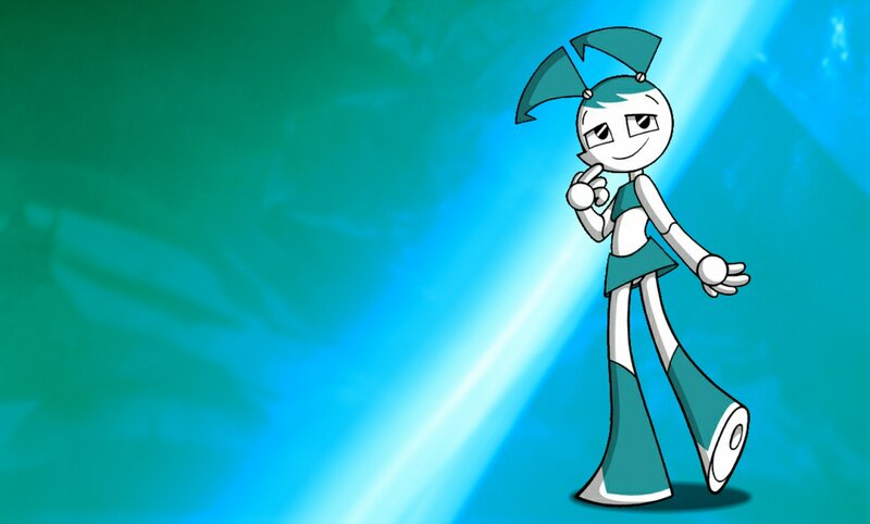 Robot Girl Character — Blue, Dramatic