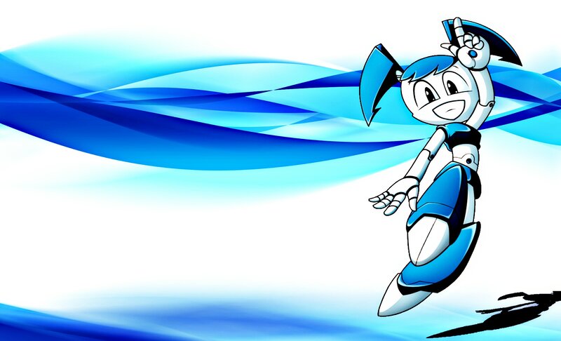 Robot Girl Character — Blue