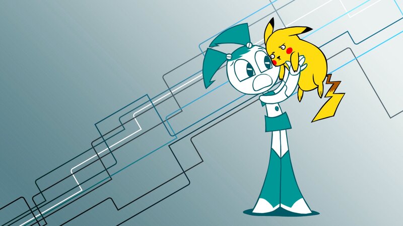 Robot Girl Holding Pikachu