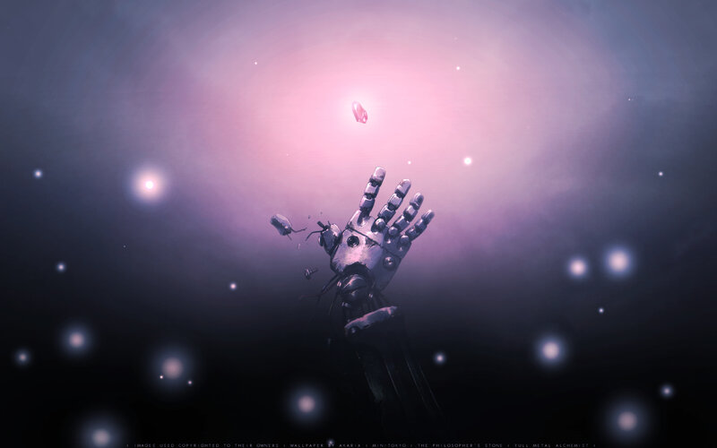 robot hand reaching for a gem
