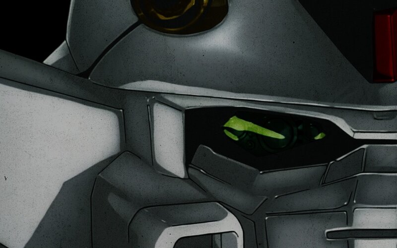 Robot Head Close-up — Gray