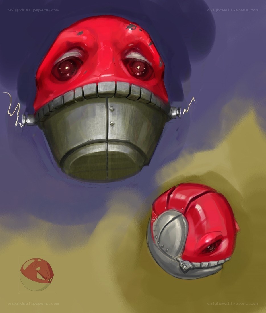 robot head concept art