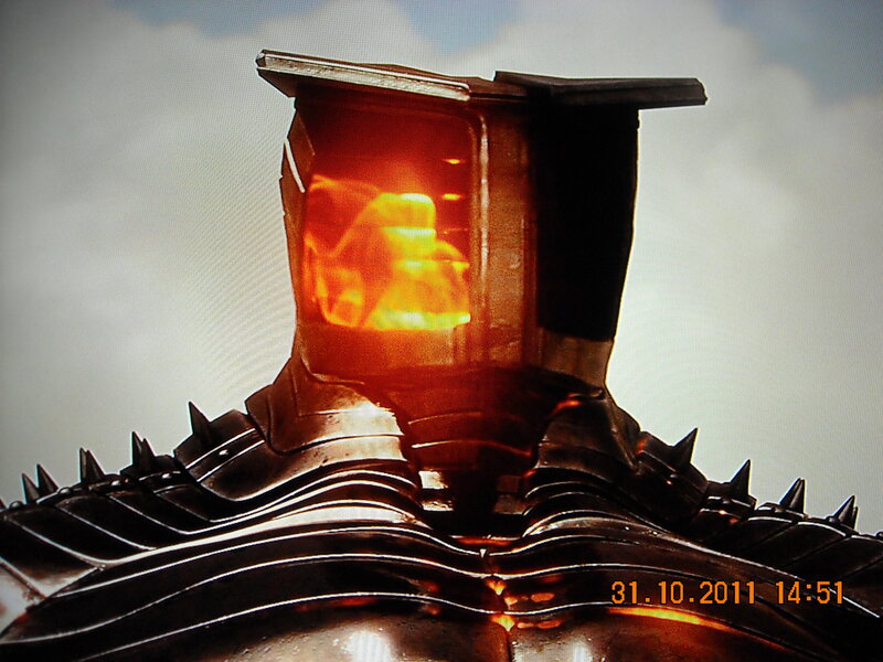 Robot Head with Glowing Core