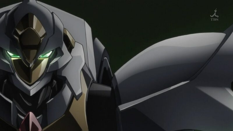 Robot Head with Green Eyes
