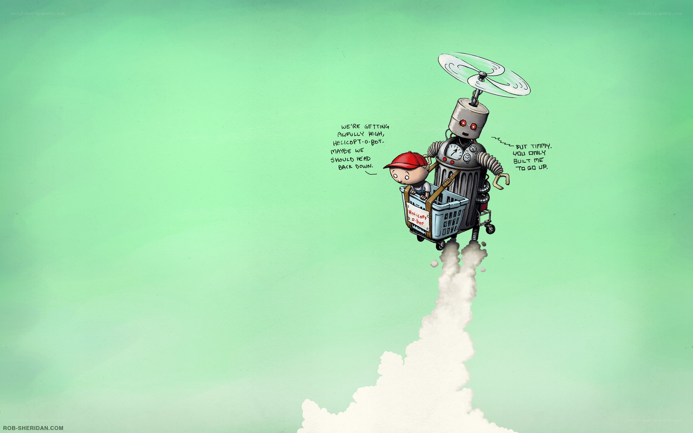 robot helicopter adventure