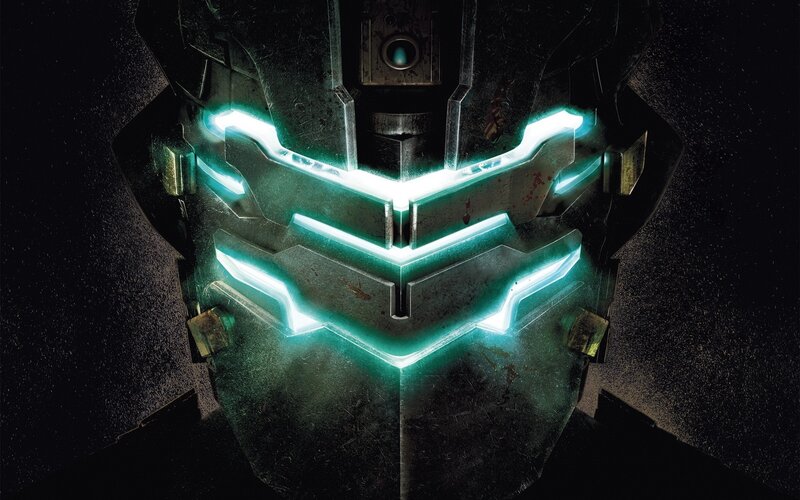 Robot Helmet with Glowing Lights — Black, Dramatic