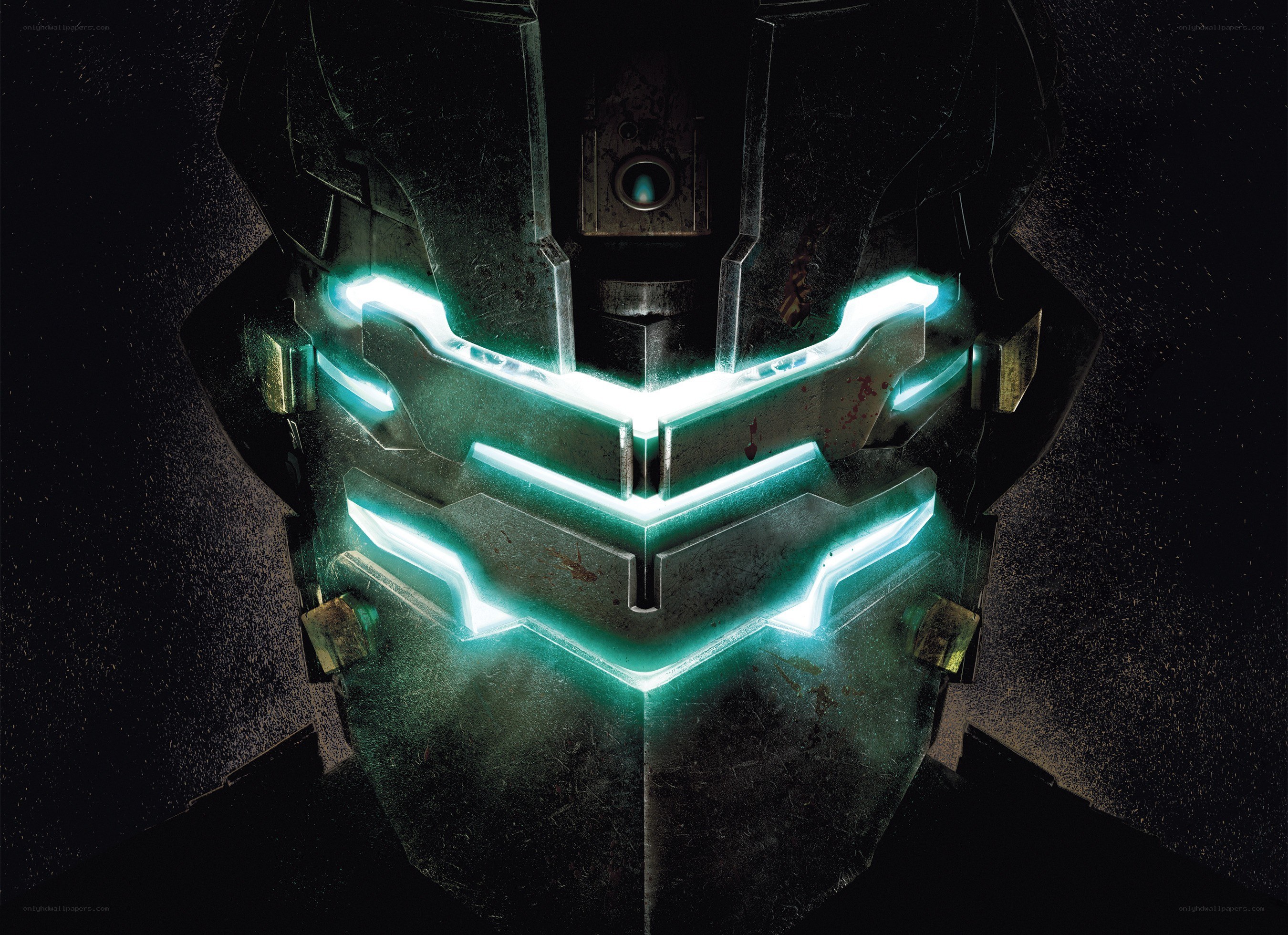 robot helmet with glowing lights