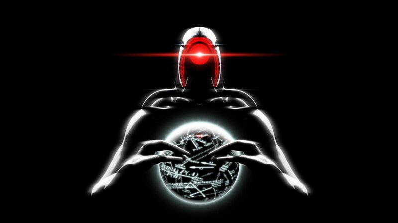 robot holding a glowing orb