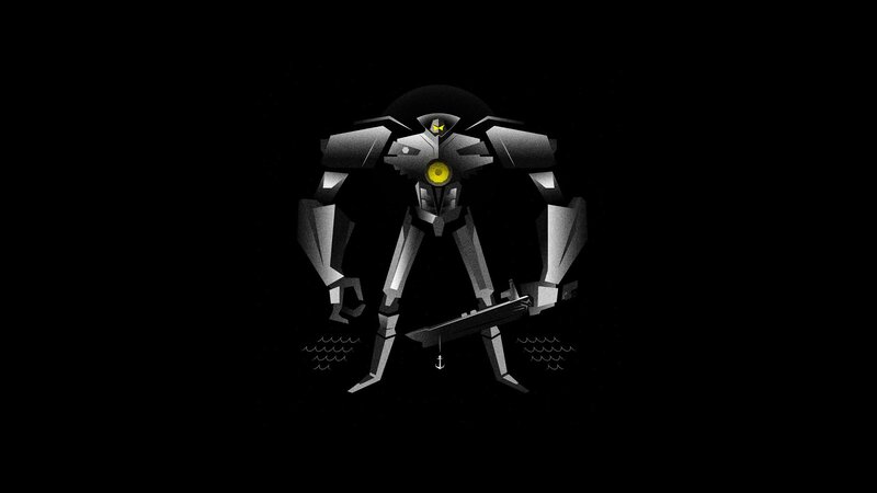Robot Holding a Ship