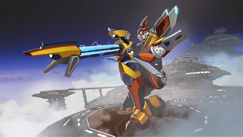 Robot Holding a Weapon