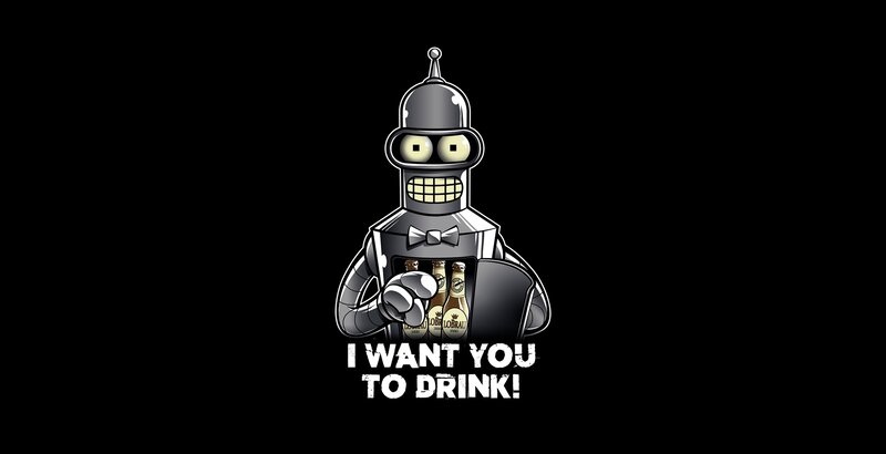 Robot Holding Beer Bottles